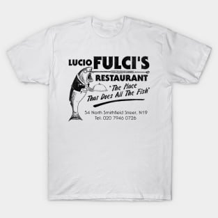 Fictional Lucio Fulci's Restaurant - Shaun of the Dead Movie T-Shirt